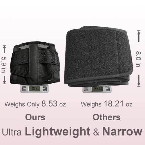 Ultra Breathable & Thin Back Brace for Lower Back Pain – Lightweight, Adjustable Back Brace Belt for Women and Men | Comfortable Lumbar Compression Brace for Sciatica, Scoliosis, Wear Under Clothing
