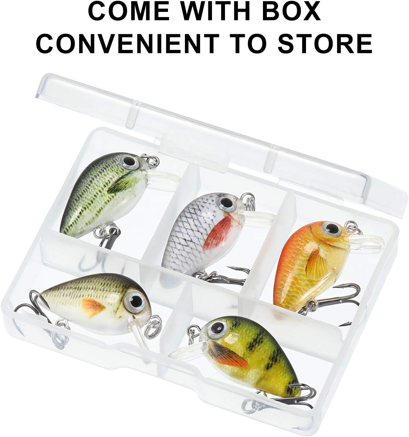 Skylety Mini Fishing Lures - 10-Piece Hard Bait Set for Freshwater & Saltwater | Perfect for Trout, Bass, Perch