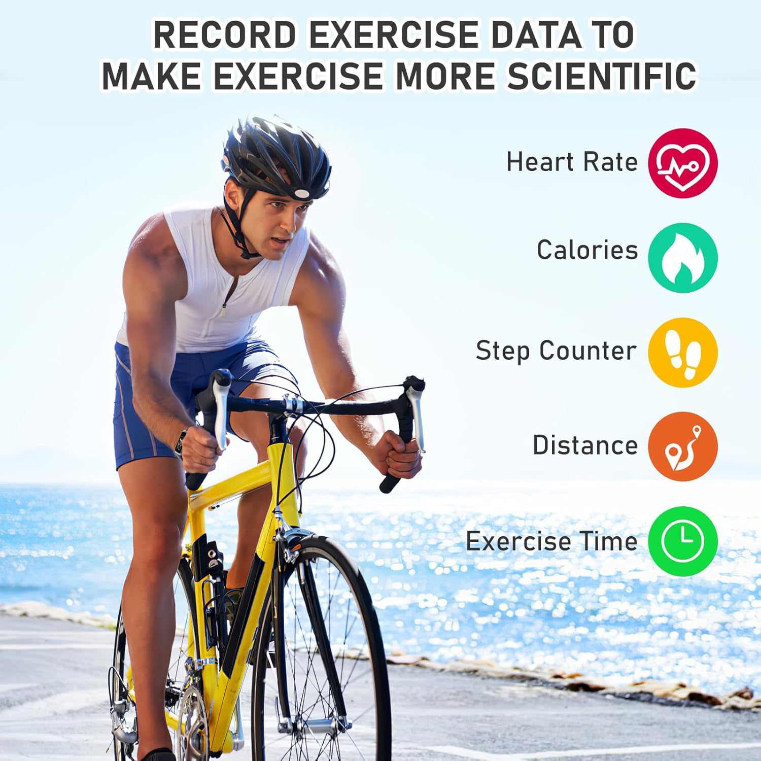 Skiennix Fitness Tracker - 24/7 Heart Rate, Blood Pressure & Sleep Monitoring | 1.1" AMOLED Screen, Waterproof