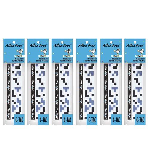 ALIEN PROS 12 Pack Sailor Mix & Tetris Tennis Racket Grip Tape – Tac Moisture Feel Tennis Grip – Wrap Your Racquet for High Performance