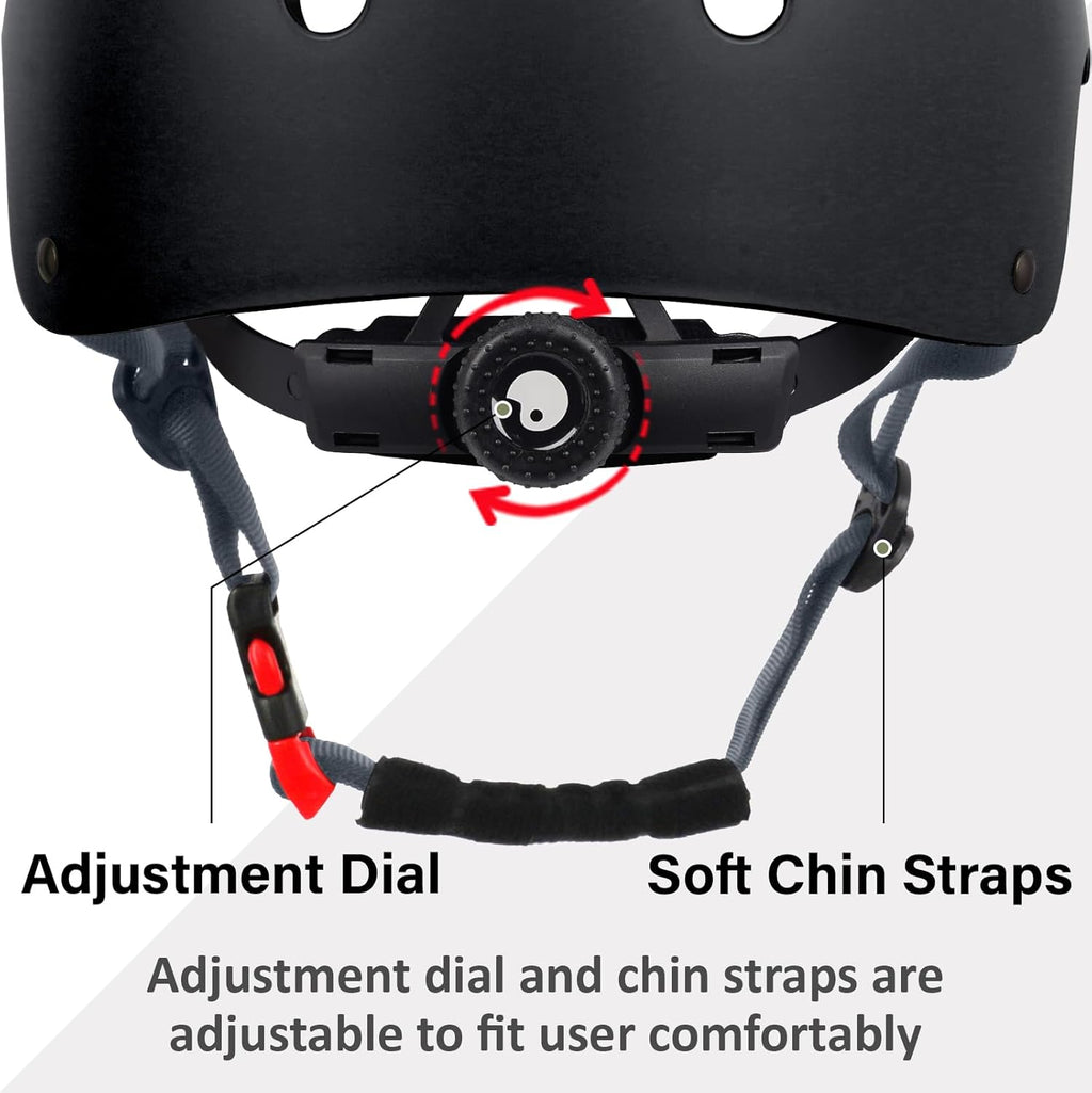 Skiennix Lightweight Adjustable Multi-Sport Helmet - Perfect for Skateboarding, Biking & Scooters | 3 Sizes Available