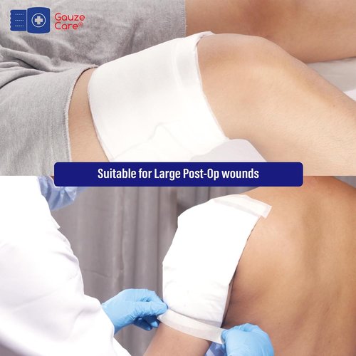 GauzeCare Sterile ABD Combine Pads - Extra Absorbent & Thick Wound Dressings | 50-Pack, 5 x 9 Inches