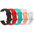Compatible with Jacoosa Smart Watch Bands, Quick Release Silicone Sport Strap Replacement Watchband with Woven Loop Design Compatible with QONBINK, Jacoosa K62, L70 Smart Watch (5 Pack-2, 22mm size band)