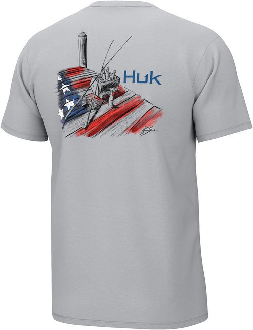 HUK Men's Performance Fishing T-Shirt - KC Scott Short Sleeve Tee for Ultimate Comfort