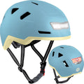 XNITO Bike Helmet - Dual Certified Urban Bicycle Helmet with LED Lights for Adults | CPSC & NTA-8776