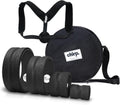Chirp Wheel | Ultimate Back & Neck Massage Roller Bundle - 4-Pack with Carrying Case, Foam Rollers, Black