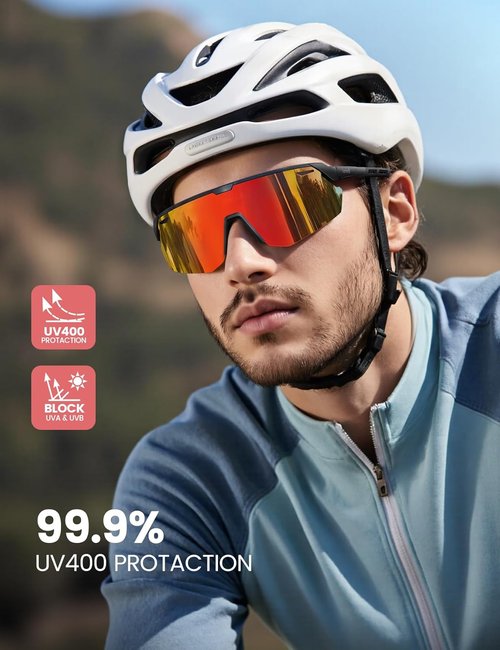Lamicall 24g Polarized Sports Sunglasses - UV400 Protection for Men & Women | Ideal for Running & Cycling