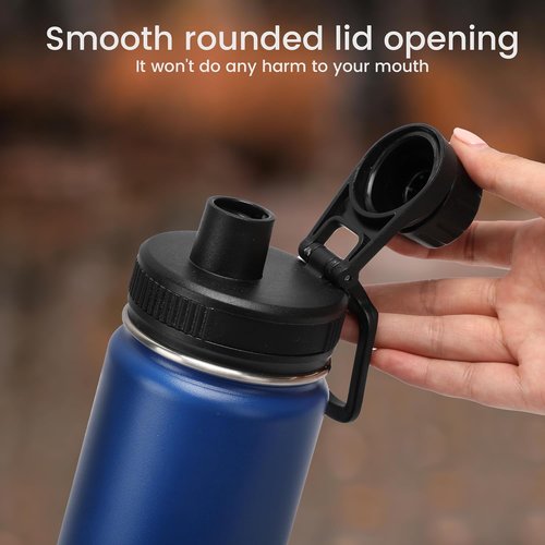 Hydro Flask Spout Lid Replacement - Chug Lid with Handle for Wide Mouth Water Bottles | Fits 12-64 OZ