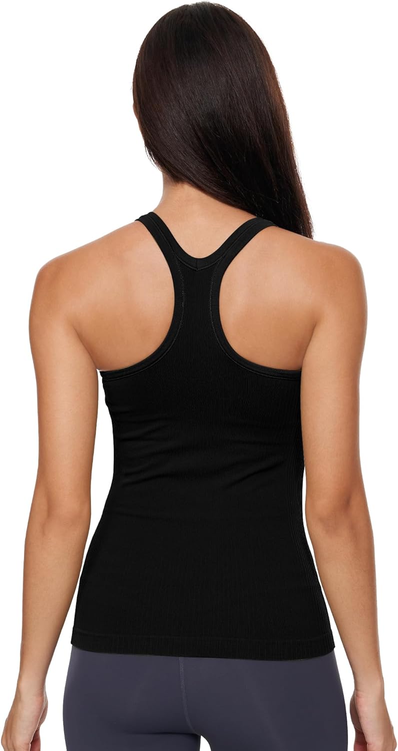 Sphinx Cat Yoga Racerback Tank Top - Women's Built-In Bra Fitness Shirt | Comfortable & Stylish