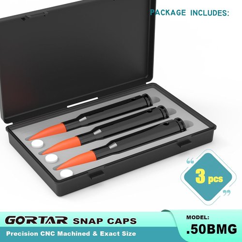 GORTAR Snap Caps - Training Dummy Rounds for Safe Loading & Firing | Realistic Weight