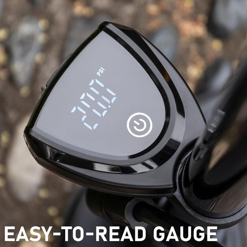 CXWXC Bike Floor Pump - Digital Gauge for 140 PSI | Fits Presta & Schrader Valves, Portable Design