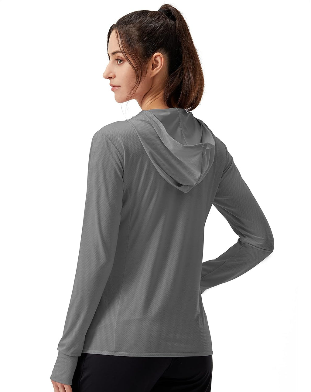 Soothfeel Women's Sun Protection Hoodie Jacket - Lightweight UPF 50+ Long Sleeve with Pocket for Hiking