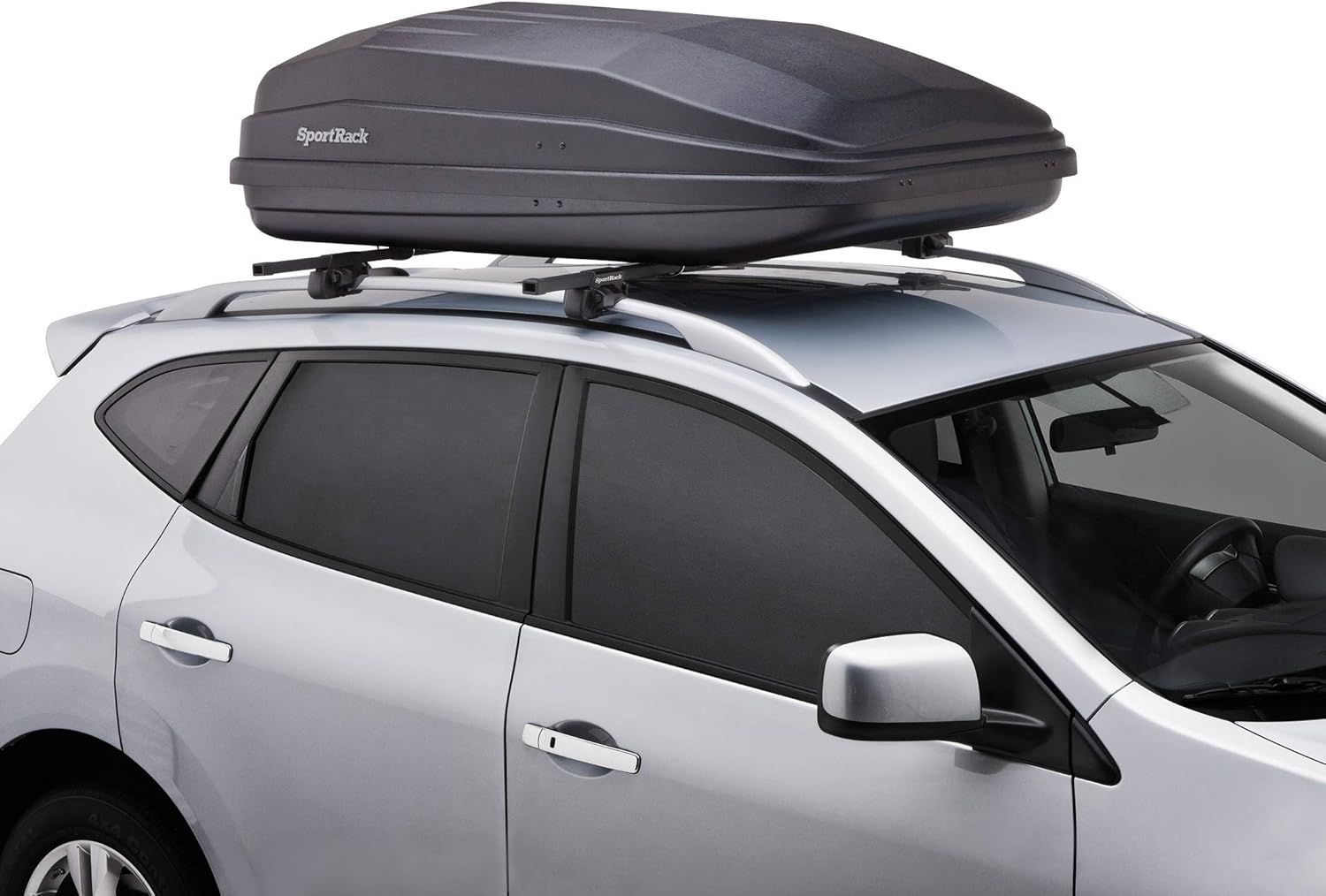 SportRack Vista XL Cargo Box - Rear Opening Design for Easy Access | Sleek Black Finish