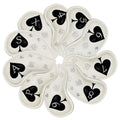 Golf Iron Head Covers 10 Pack #4-9 Pw, Sw, Aw, Xw Iron Covers Headcovers, White Synthetic Leather Golf Club Protector Designed to Fits All Golf Iron Clubs Titleist Callaway Ping Taylormade
