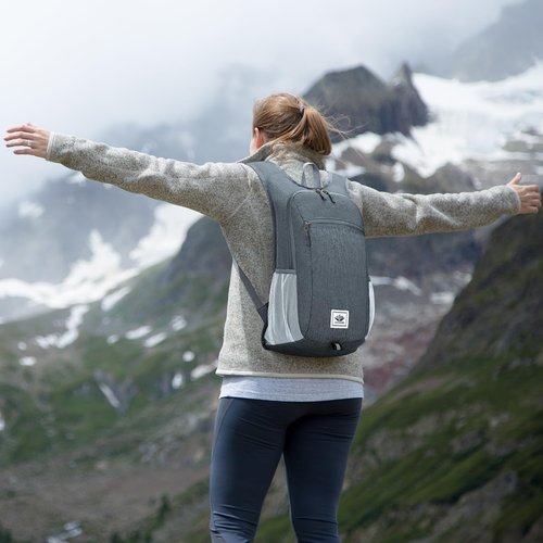 Esup 15L Lightweight Hiking Backpack - Packable Travel Bag for Camping | Dark Gray Color