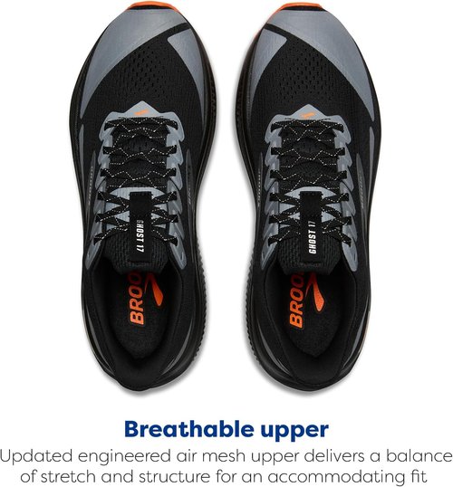 Brooks Men's Ghost 17 Running Shoes - Comfortable Neutral Cushioning | Lightweight & Breathable