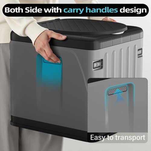 Portable Camping Toilets for Adults - Extra Large Travel Porta Potty with InnerPotty and Carry Bag, 400lbs Load Camp Toilet for Car, Hiking, RV, Beach, Indoor, Outdoor