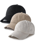 FURTALK Men and Women Vintage Washed Distressed Cotton Baseball Cap Plain Blank Adjustable Classic Baseball Hat Cap