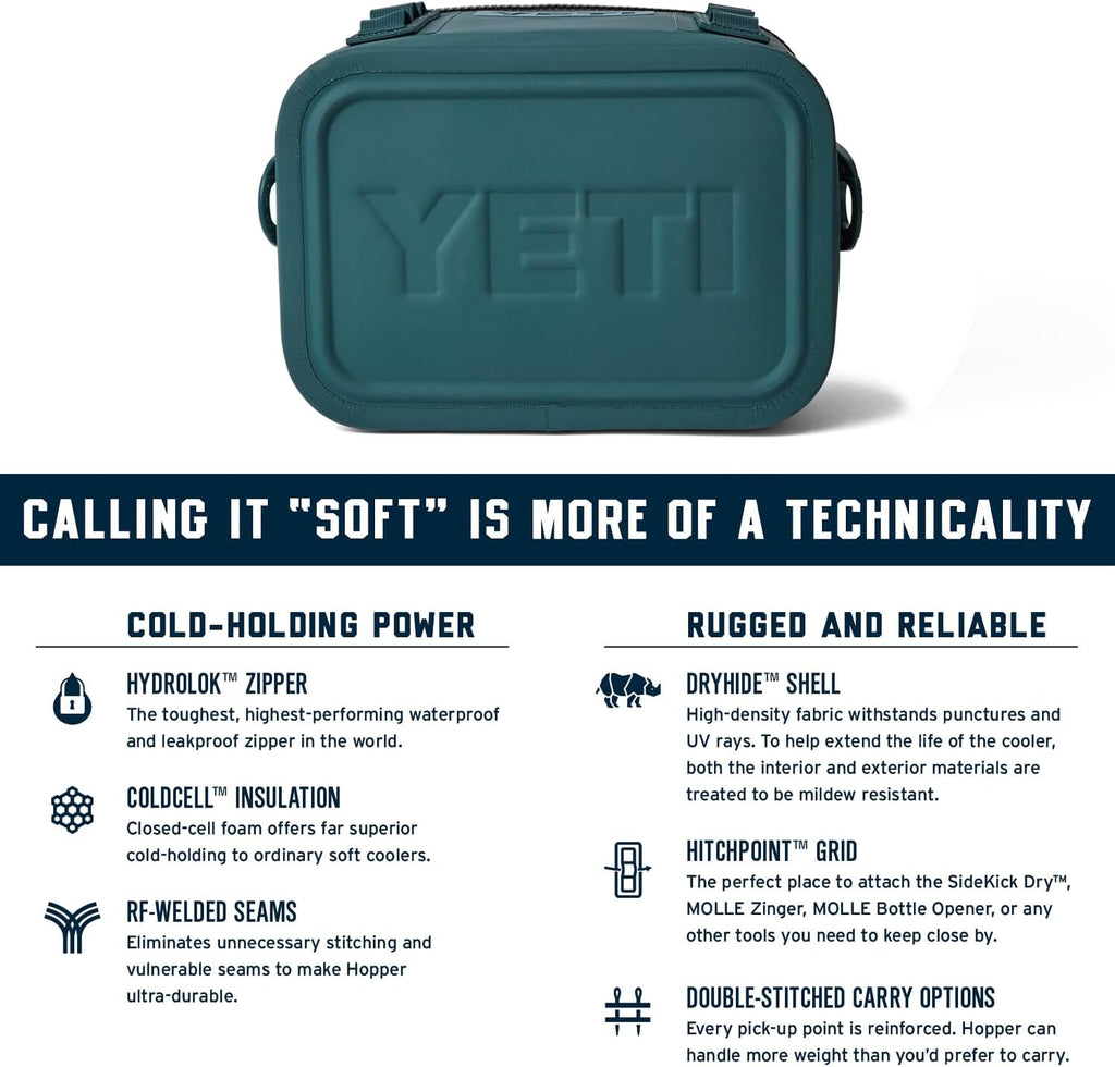 YETI Hopper Flip 8 | Portable Soft Cooler for Outdoor Adventures - Durable & Insulated Design
