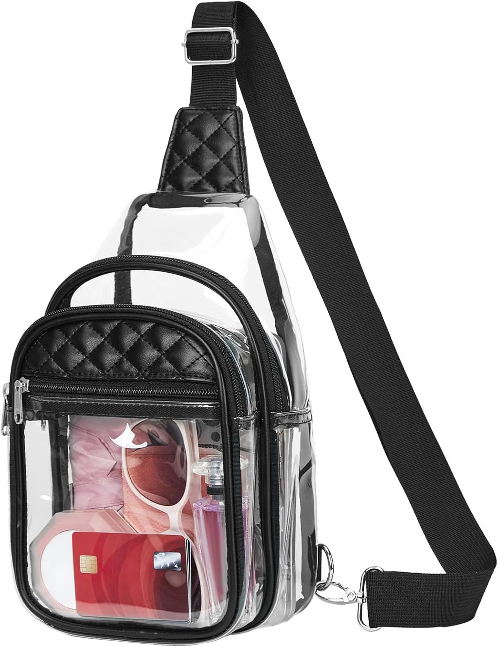 Vorspack Clear Stadium Bag - Stylish Crossbody Bag for Concerts & Sports Events | Transparent Design