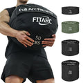 Fitarc Sandbag Workout Bag,Sandbag Training, Sandbags for Fitness,Round Sandbags for Weight Training,Round Sandbag,Cross-Training & Exercise, Workouts Equipment Sand Not Included (Black 50LB)