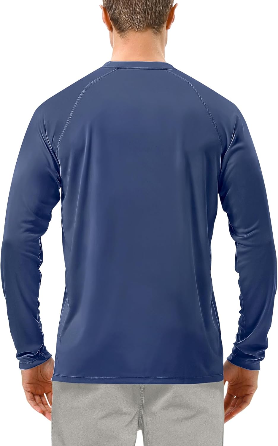 Roadbox Men's UPF 50+ UV Sun Protection Shirt - Long Sleeve SPF Rash Guard for Outdoor Activities