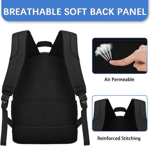 Goloni Anti-Theft Laptop Backpack - Water Resistant 17.3 Inch Travel Bag with USB Charging | Large Capacity for Men & Women