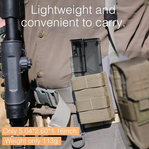 Ludex 6mm Airsoft Speed Loader - 500 Rounds Capacity with Gas Mag Adapter | Quick Reload for Pistol/SMG/Rifle