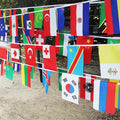 41 ft 50 Countries World Flags Pennant Banner - 8.2 x 5.5 in Polyester for Bar, Party, Event - Variation: 41ft-50 Countries World Flags