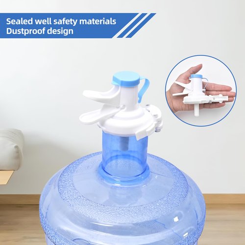 5 Gallon Water Dispenser, Detachable Metal Water Dispenser Stand and 2 Dispenser Valves,Water Jug Holder for 3-5 Gallon Bottle