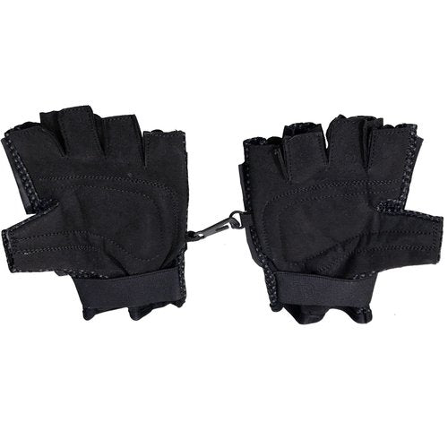 Maddog Tactical Half-Finger Paintball Airsoft Gloves - Stealth Black - Large/X-Large