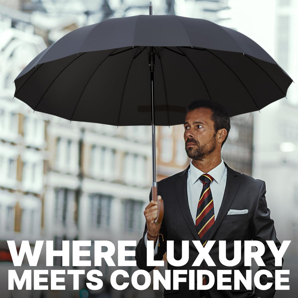 Royal Walk Large Umbrella for 2 - 54 Inch Automatic Open, Wind Resistant, Fast Drying Design