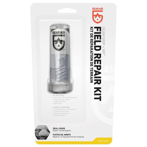 GEAR AID Seam Grip WP Repair Kit - Waterproof Adhesive with Tenacious Tape Patches (0.25 oz) for Tents & Outdoor Gear