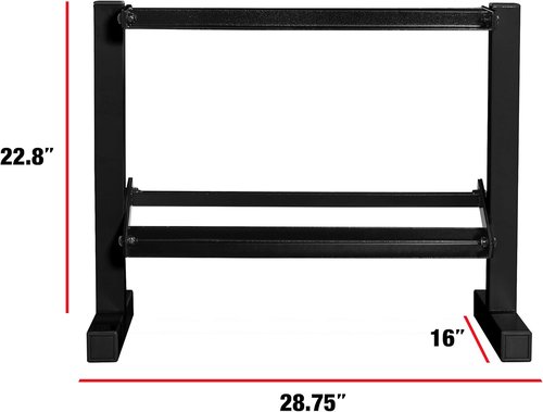 CAP Barbell 150 lb Dumbbell Set - Space-Saving 2-Tier Rack | Versatile Weight Options