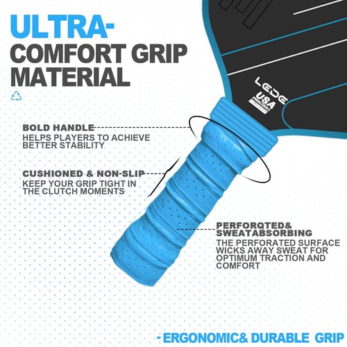 Cold-Pressed Pickleball Paddles, Carbon Fiber Pickle Ball Rackets,The Pickleball Paddle Designed for Ultimate Spin & Consistency | Pickleball Gifts