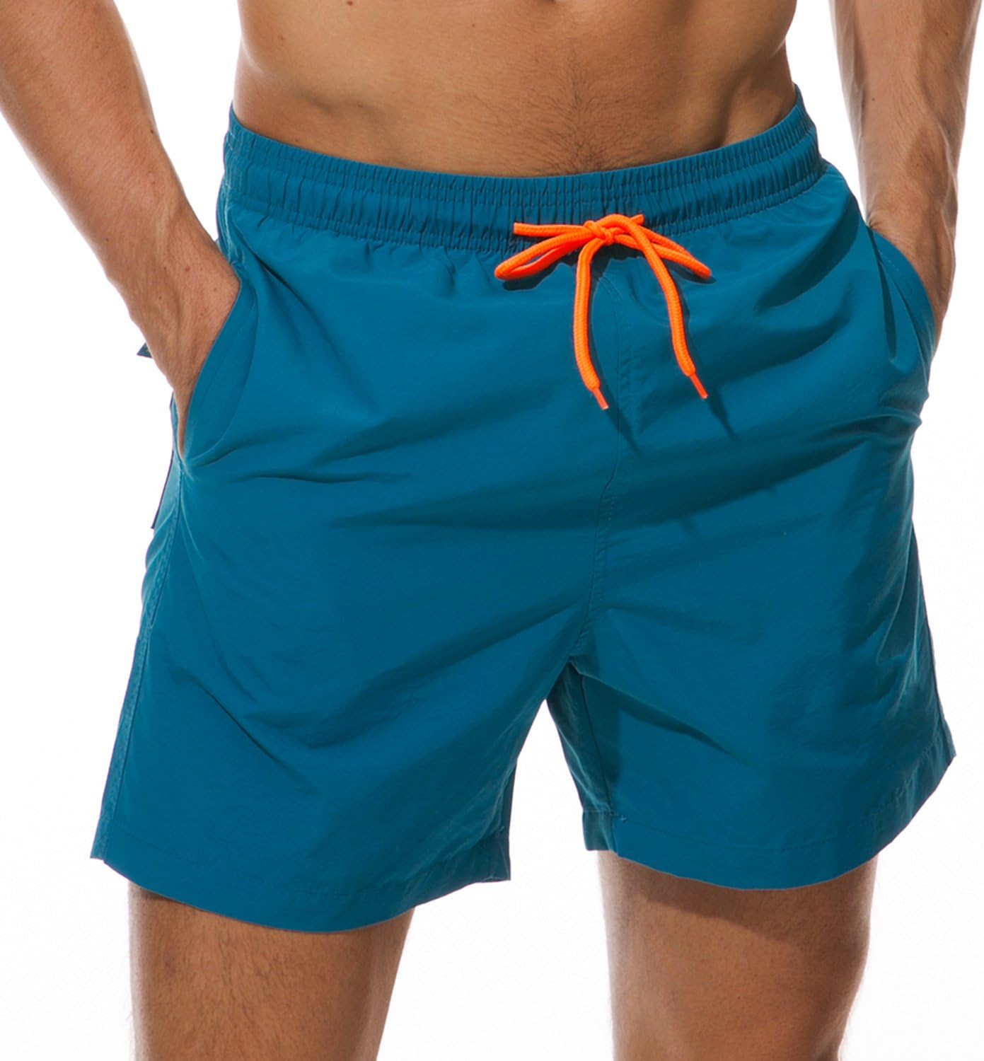 SILKWORLD Men's Swim Trunks - Quick Dry Beach Shorts with Pockets | Comfortable & Stylish