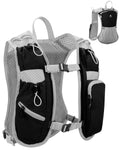 Running Vest for Women and Men, Hydration Running Backpack, Runners Vest, Hydration Vest, with Front Phone Holder, Adjustable Chest and Waist Strap
