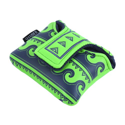 SHABIER Golf Large Mallet Headcover with Aboriginal Design for Golf Putter Club
