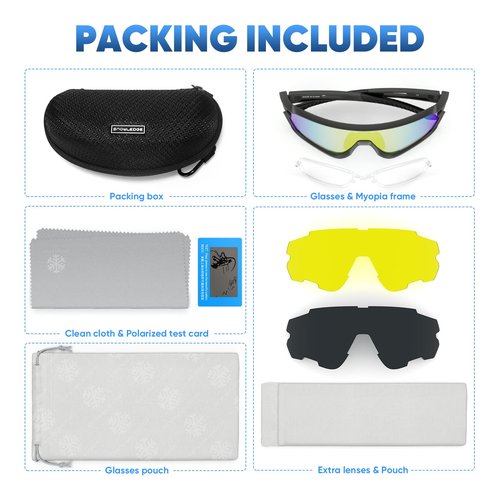 Cycling Glasses, TR90 Unbreakable Frame Polarized Anti-UV400 Sports Sunglasses HB511 Bn-REVO Gold