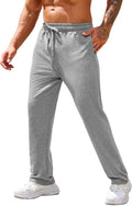 COOFANDY Men's Cotton Jogger Pants - Lightweight Open Bottom Lounge Pants with Pockets