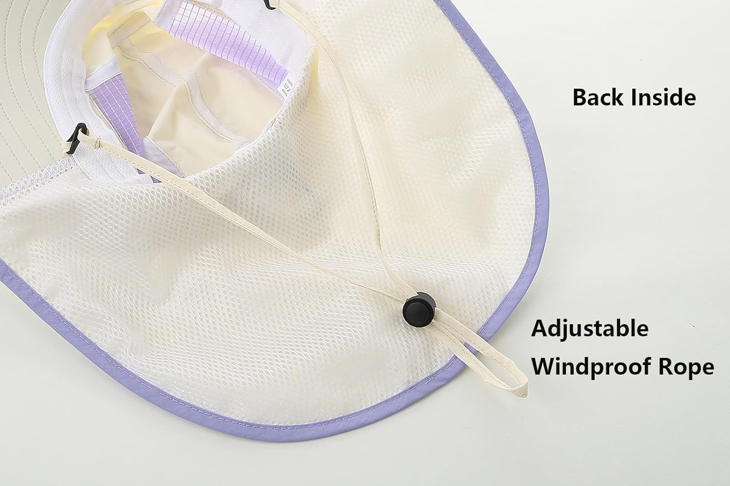 Skiennix UV Sun Protection Hat - Foldable Wide Brim with Neck Flap & Ponytail Hole for Women