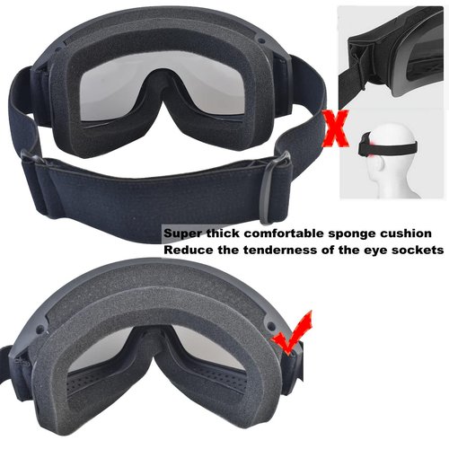 Airsoft Mask Heavy Duty Tactical Protective Mask with Anti-Fog Goggles Eye Protection and Tactical Fast Helmet Impact Resistant for Hunting Paintball CS Game BB Gun Shooting (Black)