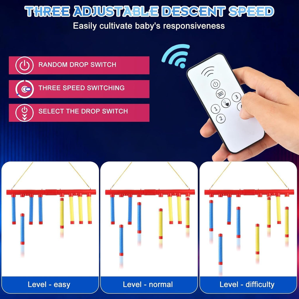 Reflex Sticks | Reaction Time Training Game for Kids & Adults - 3 Adjustable Speeds