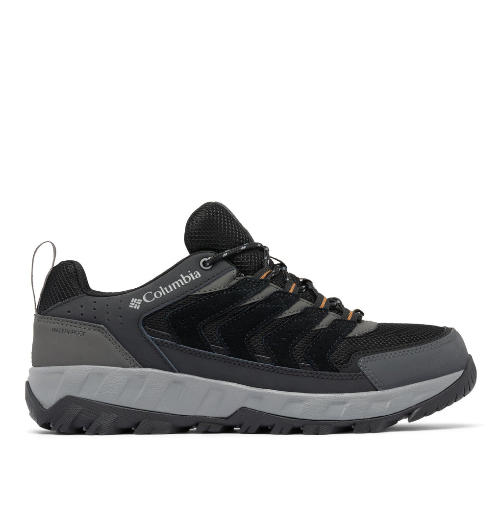 Columbia Men's Strata Trail Low Waterproof, Black/Elk, 11