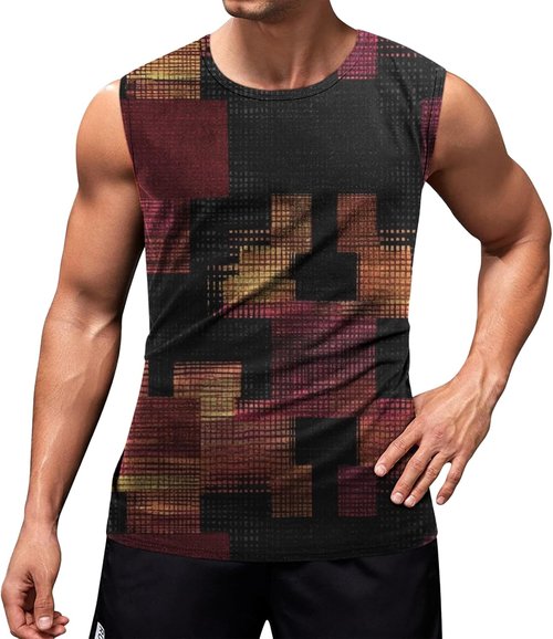 Domirica Men's Gym Tank Top - Quick Dry Breathable Sleeveless Workout Shirt for Yoga & Casual Wear