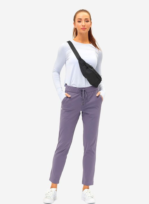 G Gradual Women's Stretch Ankle Pants - 7/8 Length with Deep Pockets for Golf, Travel & Lounge