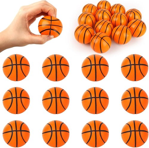 LovesTown Basketball Stress Balls - 12 Pack Mini Foam Squeeze Toys for Parties & Rewards | Perfect for March Madness