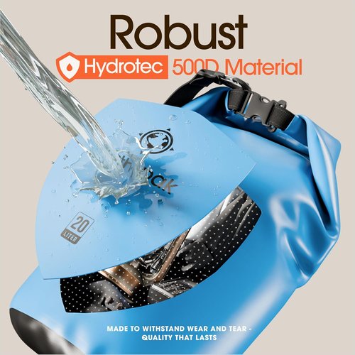 Earth Pak Waterproof Dry Bag - Roll Top Backpack Keeps Gear Dry | Includes Waterproof Phone Case