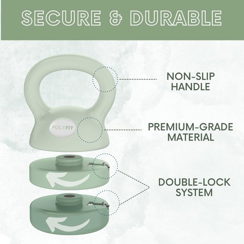 Polyfit Adjustable Kettlebell | 5 lb - 12 lb | Kettlebell Weights Set for Home Gym