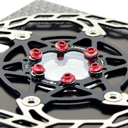 ASHIMA-LTD Flo-Tor ARF-3 Disc Flotor Rotor 6-Bolt, 160mm, 2PCS, Black, AS2385